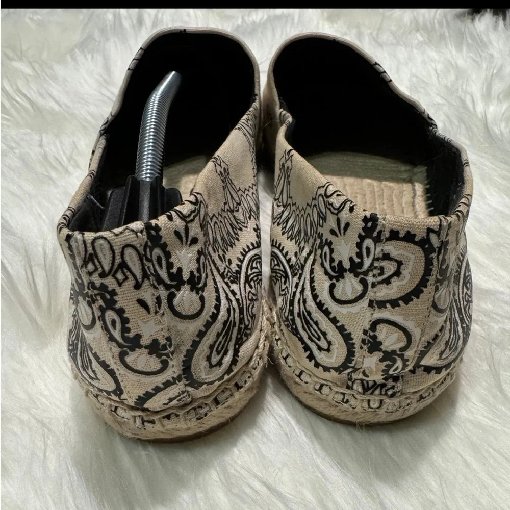 Tory Burch Pigment Espadrille Canvas Flat Shoe-Size 11M -Block Espadrille